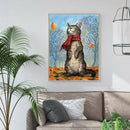 DIY Digital Painting By Numbers Kit Cat Canvas Picture Home Living Room Art