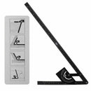0-180 Degree Angle Finder Marking Gauge Multifunction Protractor Measuring Ruler