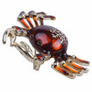 Cute Crabs Brooch Animal Corsage Pins Women Shirt Coat Clips Brooches Cloth