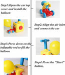 Fun Inertia Balloon Powered Car Toys Aerodynamics Inertial Kids Power 2020 F6Q3