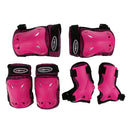 Skateboards Youth Protective Pad set with Elbow Knee Wrist Guard Pad XS Pink