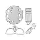 4pcs DIY Stone-shaped Cutting Dies Stencil Scrapbooking Embossing Template