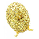 Enamel Rhinestone Easter Egg Jewelry Box Birthday Wedding Ring Box, Party