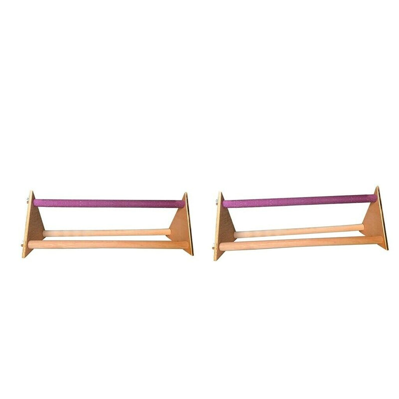 2pcs Wooden Birds Chicken Perch Chicken Rooster Large Birds Parakeet Conure