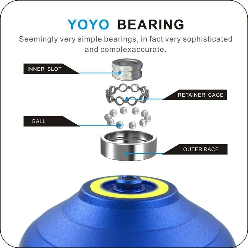 Bebooyoyo Metal Yoyo Professional Yoyo Set Yo Yo + Glove G8 Yo-Yo Metal Yoy D4J1