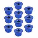 10pc BLUE M4 4mm Alu Alloy Threaded Wheel Rim Lock Nuts fit for 1/10 RC EP Nitro