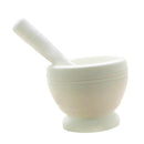 White Garlic Press Ginger Herbs Pepper Spice Pounder Mortar Pestle Kitchen