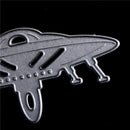 2* Mysterious spacecraft Scrapbook DIY album Card Metal Die Cut Stencil craf HES