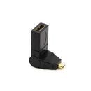 2 direction Rotatable HDMI Male to HDMI Type A Female Adapter for Phone TV