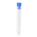 10X 12*75mm Borosilicate Glass Test Tubes Rimless Pyrex With Push Caps Lab YK