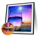 5D DIY Full Round Drill Diamond Painting Fantasy Cup Cross Stitch (jh389) A