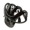 Large Hair Claw for Thick Hair Updo Tool Octopus Jaw Grip Folding Clip Black