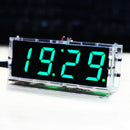 4-digit DIY Digital LED Clock Kit Auto Display Time/Temperature Electronic Clock
