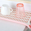 Kitchenware Dishes Eco-Friendly Plastic Double Curved Drain Storage Rack Pl