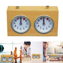 Analog Chess Clock Timer Wind-Up Mechanical Chess Clock Wooden   for Board Games