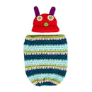 Newborn Baby Boy Girl Beanie Crochet Very Hungry Caterpillar Hat Cocoon Set