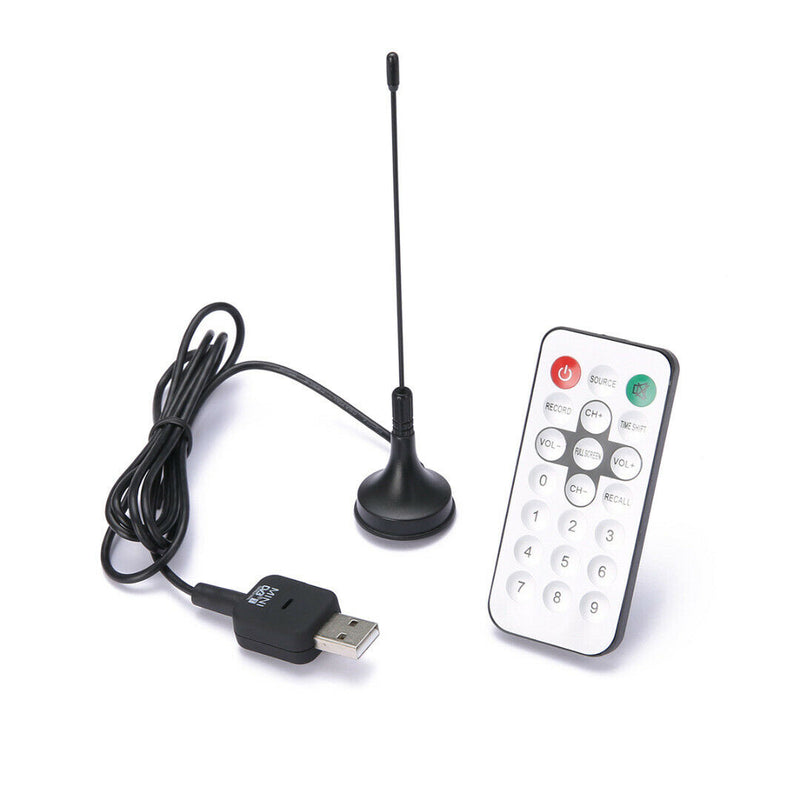 Digital USB 2.0 DVB-T Mobile HDTV TV Tuner Dongle Stick Receiver Antenna&Remote