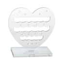5 X Clear Plastic Earrings Holder Display Stand 59x58mm HOT