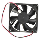 2X(80mm x 25mm Brushless DC 24V PC Case Cooler Fan Black J8M8)