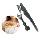 2Pcs Mini Home Salon Use Hair Brush Cleaning Tool Cleaner Rake Comb Kit,Good