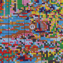 Stamped Cross Stitch Kit 11CT Embroidery Cloth Pre-Printed Garden House Pattern