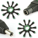 For CCTV Camera 40Pcs Power Cable Female & Male Plug Connector DC 5.5mm x EYK