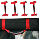 4 pcs Red Grab Handles Grip Handle Holder For Jeep Wrangler JK YJ TJ 87-20 PYD