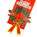Christmas Hanging Cloth Flag Wall Door Ornament Party Decor (Flower Ring)