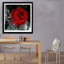 30x30cm 5D Diamond Painting DIY Rose Red Painting Cross Stitch Needlework
