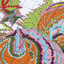 1 set Cross Stitch Santa Claus and snowman 11 CT Stamped DIY Needlework Wed W1O9