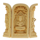 Buddha Statue Carved Locker Box Sculpture Decoration Made of Boxwood Style-7