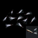 10pcs 49mm blade Lure pendant bloodstreams feather fishing lure tackle single OZ