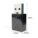 USB Bluetooth 5.0 Adapter Music Audio Receiver transmitter for TV/PC Car FB6V