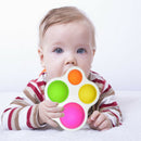 Baby Hand Holding Exercise Board Rattle Puzzle Colorful Development Board