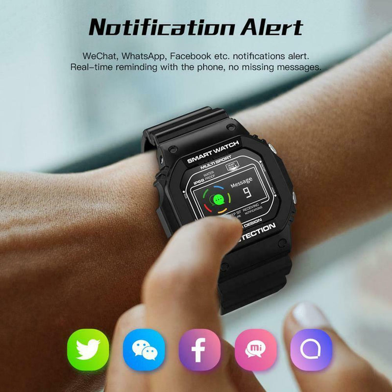 696 X12 Smart Bracelet IP68 Heart Rate Monitor Fitness Sports Watch (Black) A