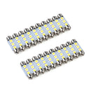20x 36mm CANBUS C5W 6418 3 LED 5050 SMD Interior Dome Plate Light Lamp Bulb 12V