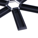 1Pc Black Foldable Non-Slip Heat Resistant Pad Trivet Pan Pot Holder Mat Kit -3C