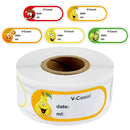 250 Pcs/roll Color Fruit Stickers Labels Kitchen Stickers Food Juice LabelsSEAU