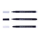 3Pcs 12 Fabric Marker Pens Permanent Black White Grey Colors For DIY T-Shirt