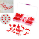88pcs Locking Stitch Markers DIY Weave Needles Craft Knitting Crochet Hold_