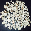 100pcs Rustic Wooden Love Heart Wedding Table Scatter Decoration Crafts  Z