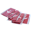 Aluminum Alloy Luggage Tags Baggage Suitcases Travel Labels Plane Shape Red W1A1