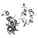 20x Fishing Rod Guides Double Foot Stainless Steel Frame Ceramic Ring 6