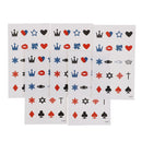 5pcs Fishing Crown Waterproof Temporary Tattoo Temporales Glitter Sleeve Tattoo