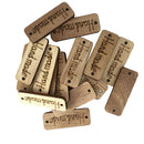 100Pcs DIY Handmade Tag Wooden Buttons Scrapbooking Embellishments Ornaments
