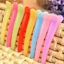 10X Mixed Color Plastic Single Prong Alligator Teeth Hair Clips Bow DIYâ€˜Girl â„–[