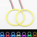 1x 70mm 12V LED COB White Angel Eyes Ring Kit Fog driving DRL light Lamp New
