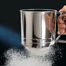 Double-layer Flour Sieve Handheld Stainless Steel Hand-pressed Filter Sifters Cu