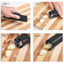 Garlic Press Rocker Stainless Garlic Mincer Crusher  & Cleaning Brush