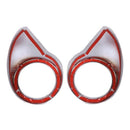 Abs Interior Rear Air Vent Outlet Trim Cover 2Pcs For Alfa Romeo Giulia 201